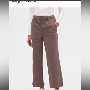 Brown Wide Leg Crop Pant - GAP